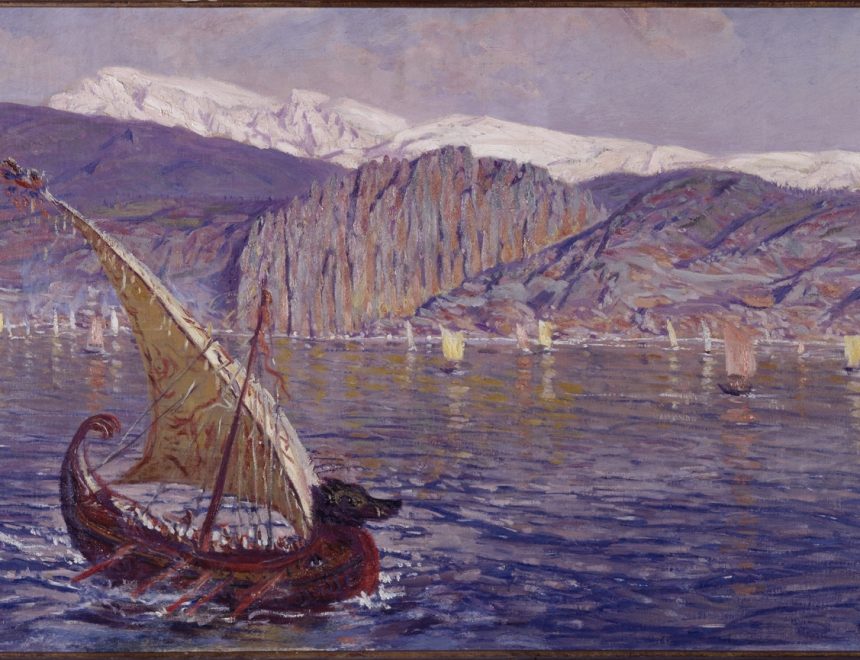 Muñoz Degraín / El Líbano desde el mar, 1909