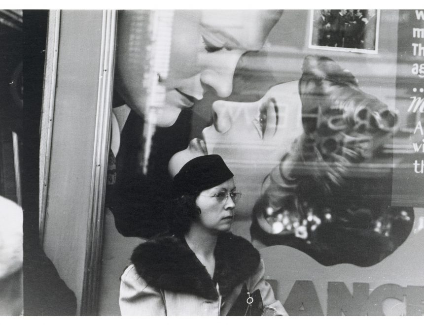 John Vachon / Girl and movie poster, Cincinnati, Ohio, October, 1938