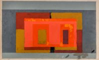Josef Albers / Color Study for a Variant. Adobe (c1948)